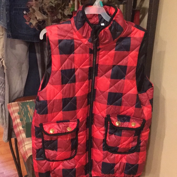Jackets & Blazers - Women’s large black/red vest
